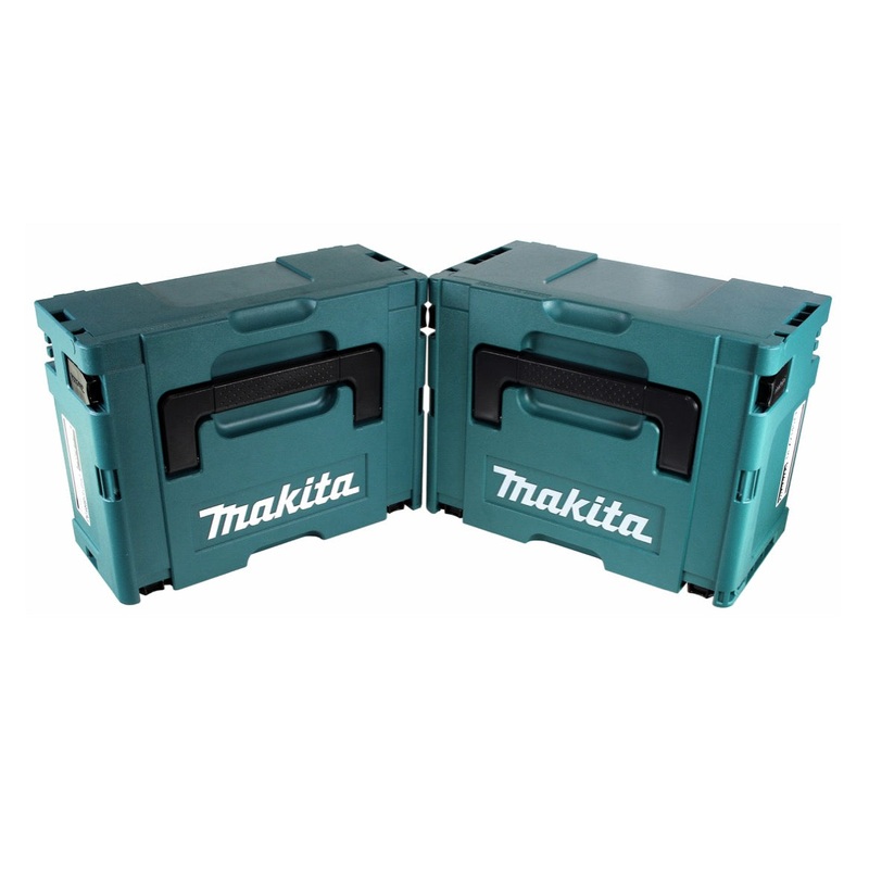 Tamao del juego Makita Makpac 2 + 3 caja de transporte / maletn de herramientas