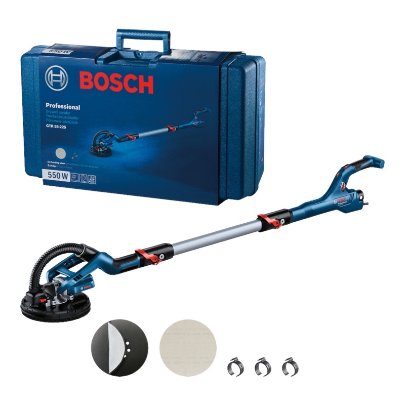 Bosch GTR 55-225 Lijadora profesional para paneles de yeso 550 W 225 mm 110 - 230 cm (06017D4000) + maletn