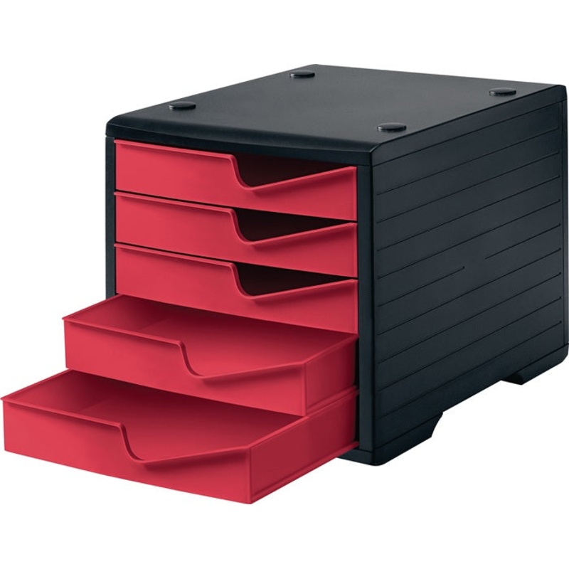 Caja de almacenamiento Styro (9000493479) 5 cajones negro/arndano