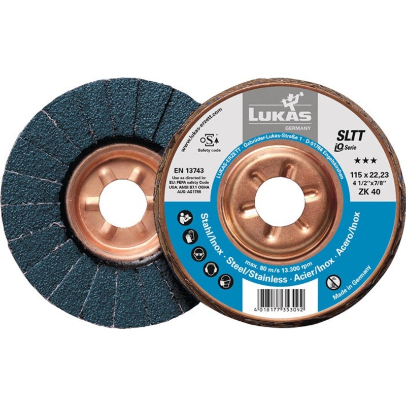 Arandela dentada LUKAS SLTT ZK  115 mm grano 40 plana (4000840319)