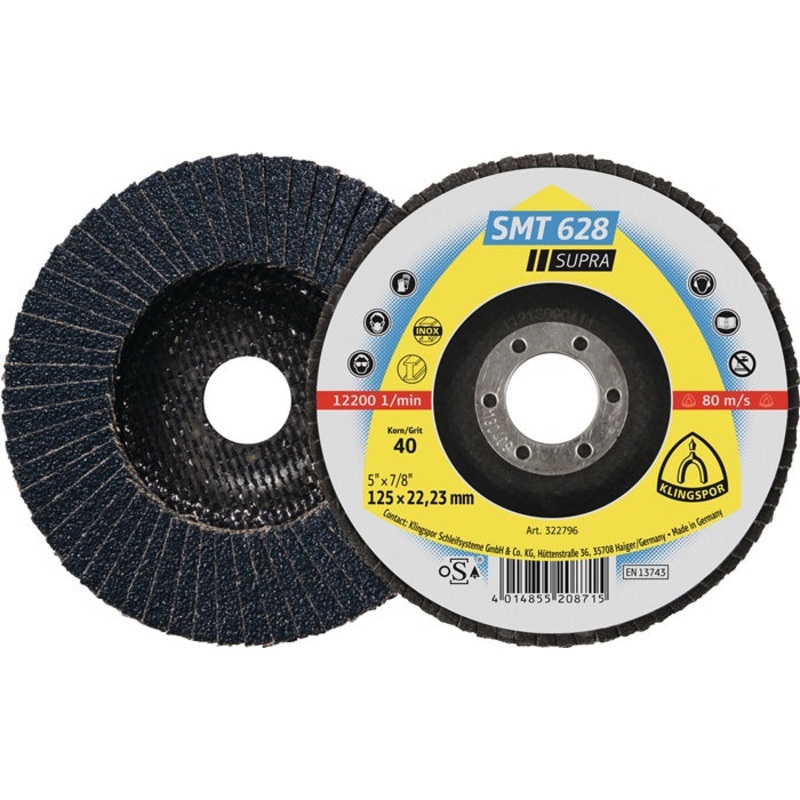 Disco de lminas KLINGSPOR SMT 628 Supra  115 mm grano 60 plano ( 4000842268 )