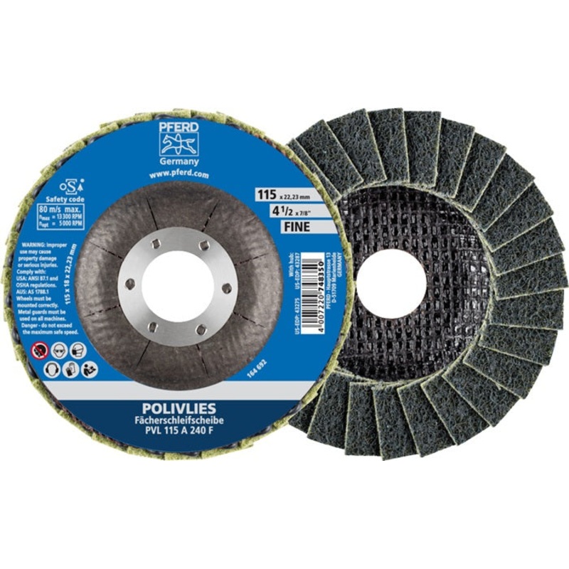 Disco dentado PFERD POLIVLIES  115 mm grano fino (4000842605)