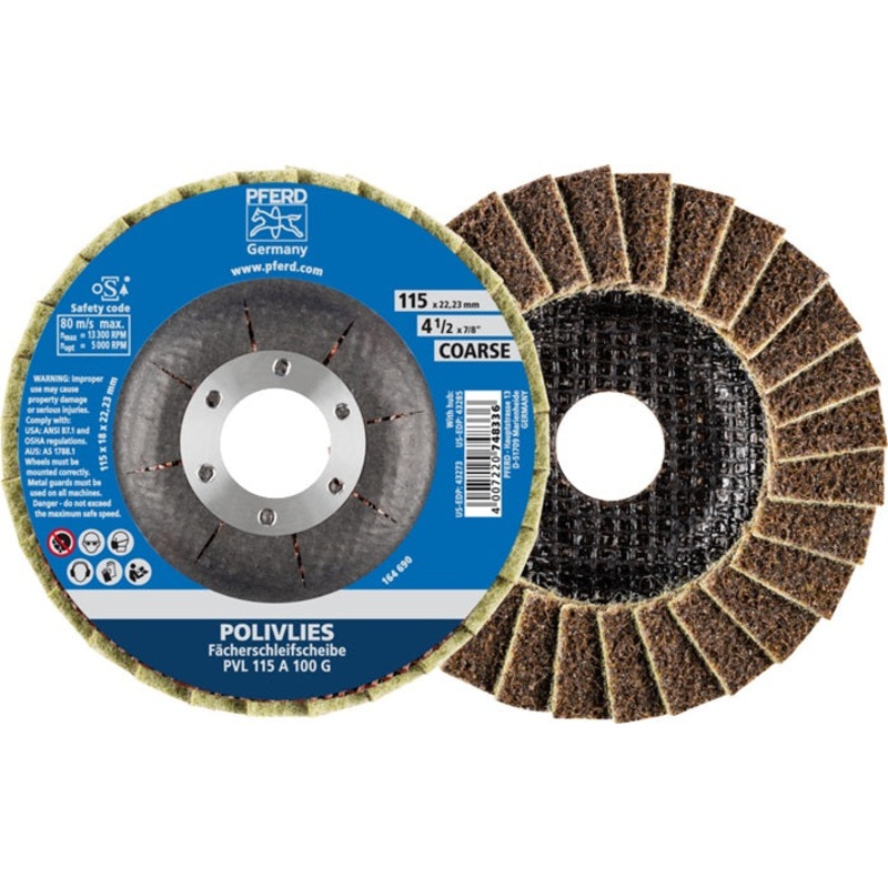 Disco dentado PFERD POLIVLIES  115 mm grano grueso (4000842601)