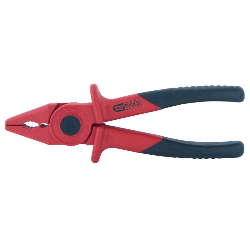Alicates universales de plstico KS TOOLS con aislamiento protector, 185 mm ( 117.1765 )