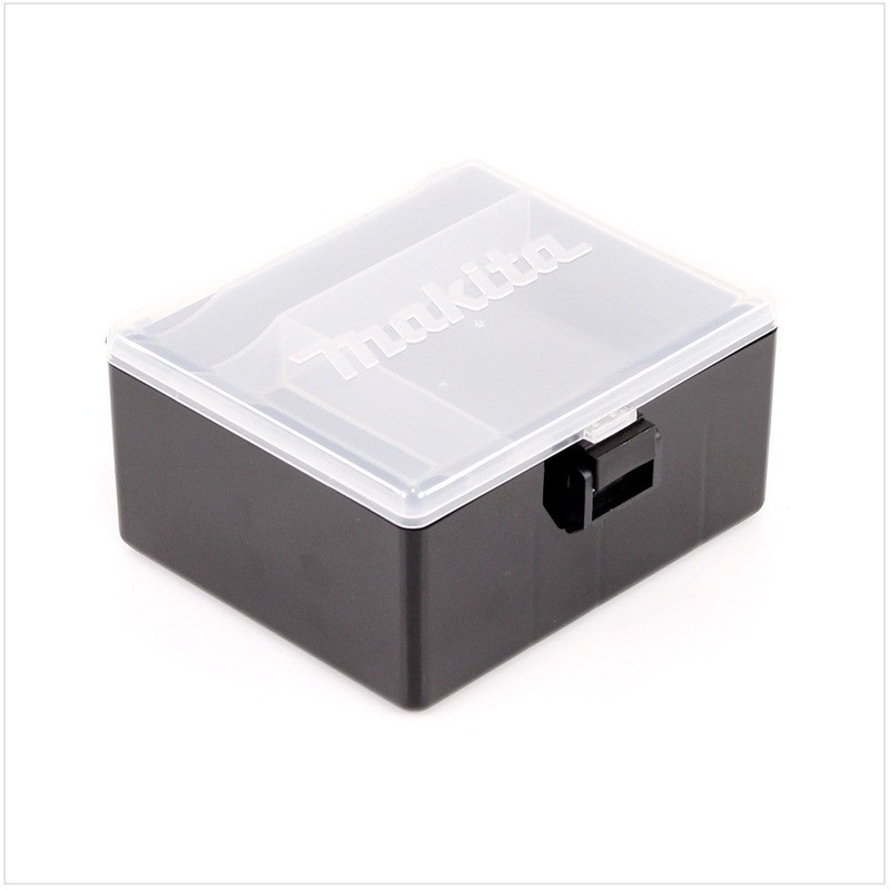 Caja de plstico Makita para brocas, taladros y otros accesorios.