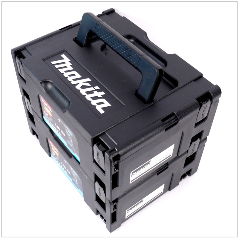 Makita MAKPAC 2 - Juego de 2 maletas para sistema - negro - sin inserto
