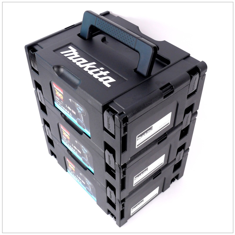 Makita MAKPAC 2 - Juego de 3 maletas para sistema - negro - sin inserto