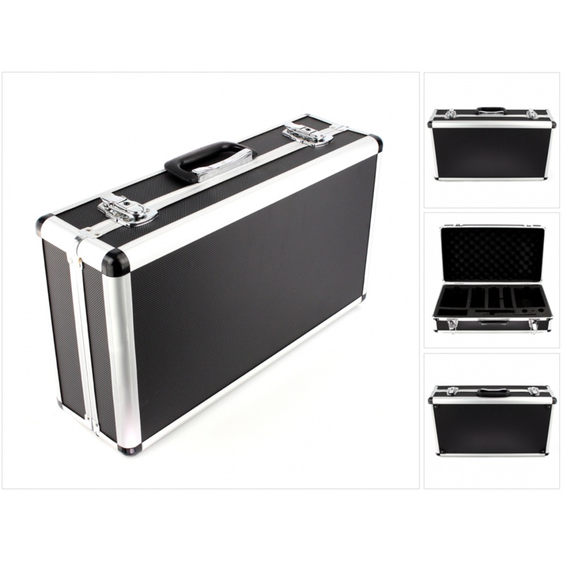Maleta universal Makita de aluminio negra con inserto de espuma