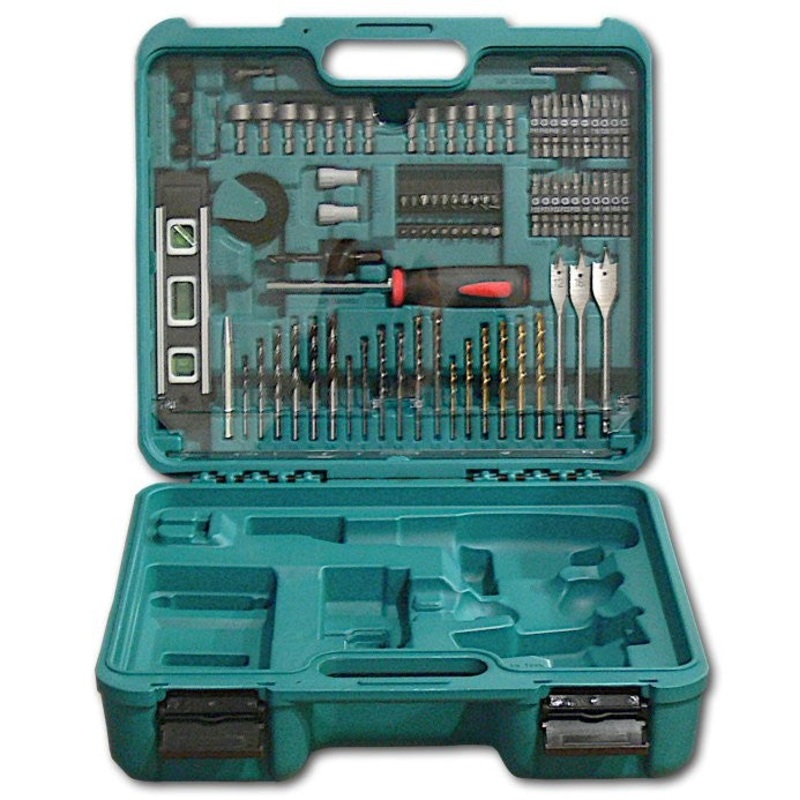 Maletn de herramientas de transporte Makita que incluye un juego de herramientas de 101 piezas para 12 dispositivos Ni-MH Ni-CD de 14,4 y 18 V