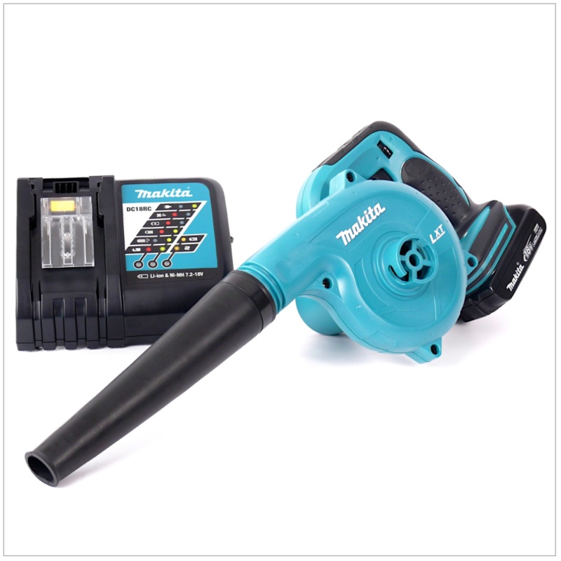 Soplador de batera Makita DUB 182 RY1 de 18 V, incl. batera BL 1815 N + cargador DC18RC