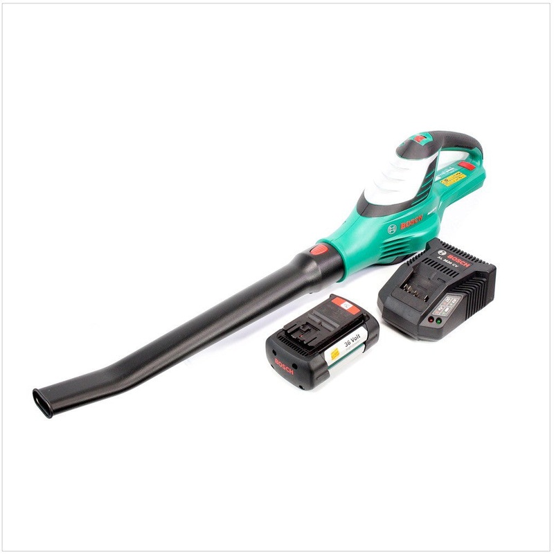 Soplador de hojas Bosch ALB 36 V-LI, con cargador AL 3620 CV y 1 batera de 2,6 Ah de 36 V (06008A0400)