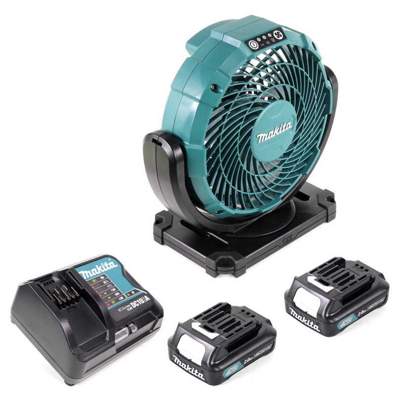 Ventilador batera Makita CF 100 DSA 10.8V + 2x batera 2.0Ah + cargador