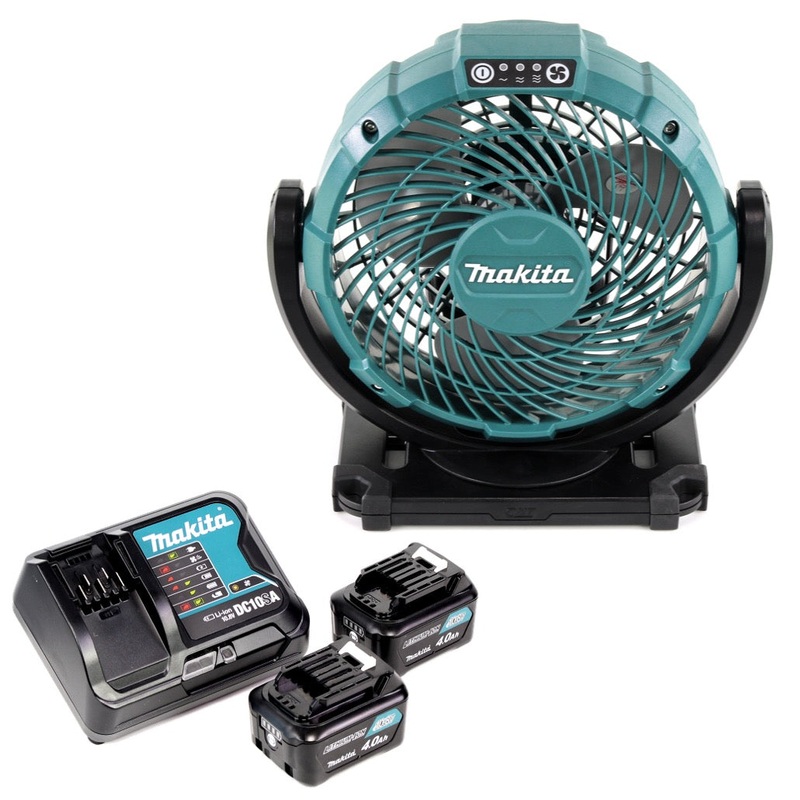 Ventilador de batera Makita CF 100 DSM 10,8V + 2x batera 4,0 Ah + cargador