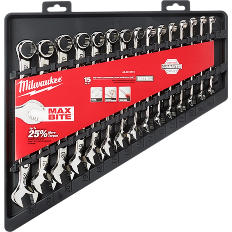 15-Piece Combination Wrench Set - Metric