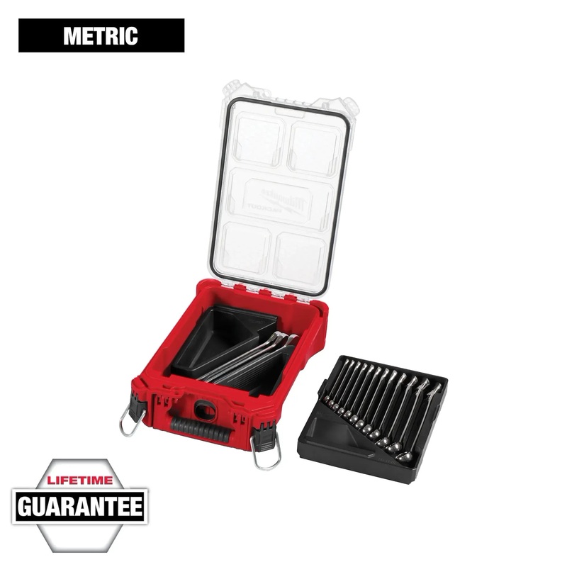 15pc Metric Combination Wrench Set with PACKOUT Compact Organizer