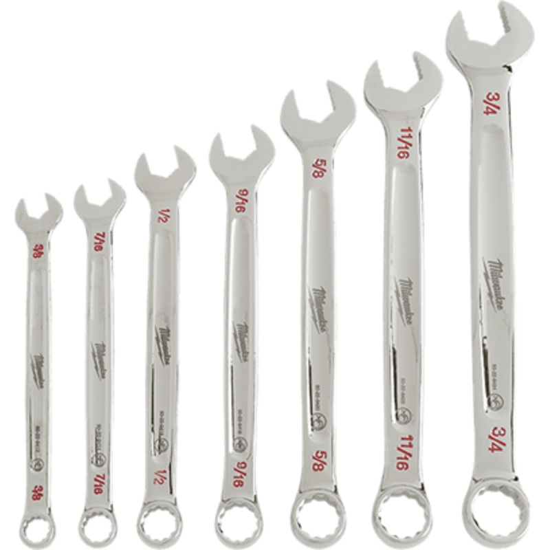 7-Piece Combination Wrench Set - SAE