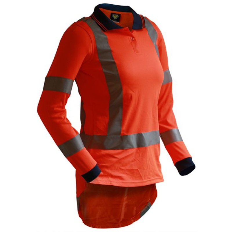Caution L/S TTMC-W Women's Micro Fibre Polo-Size 10