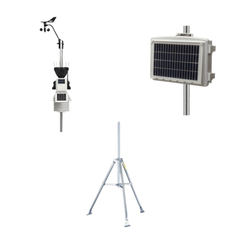 Davis Vantage Pro2 with 24-Hour Fan Aspiration 4G Weather Station kit with Tripod