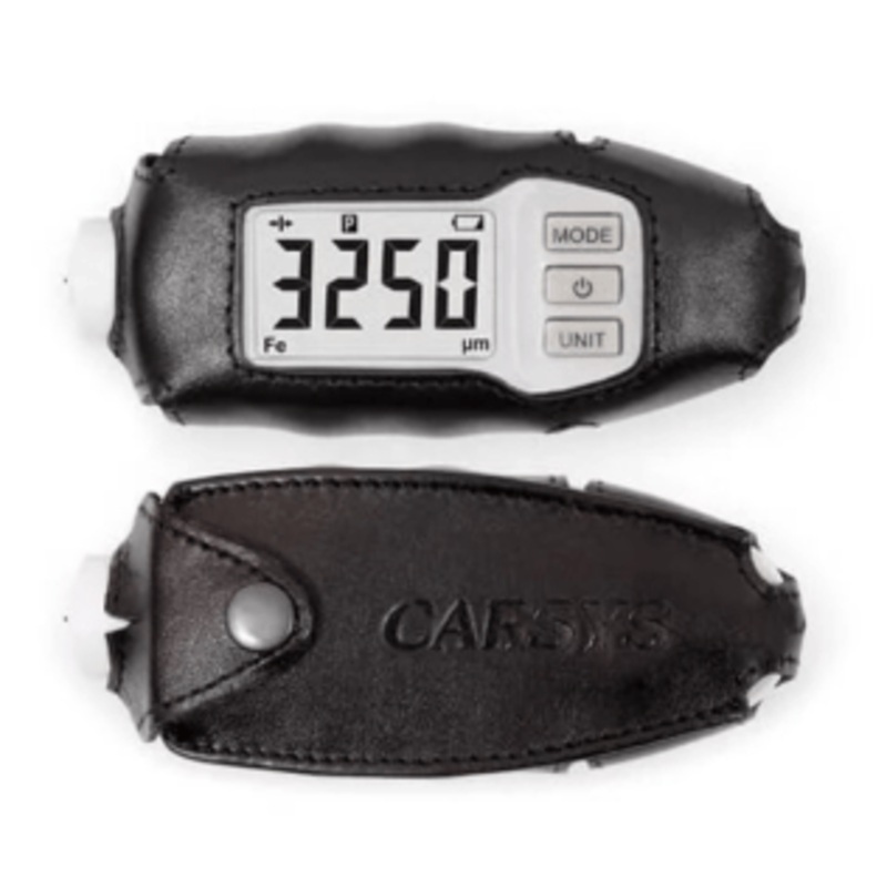 Leather case for the CARSYS DPM-816 (Black) - IC-LCDPM-816-BLACK