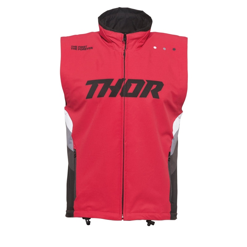 Vest Thor Mx S23 Warmup Red/Black L