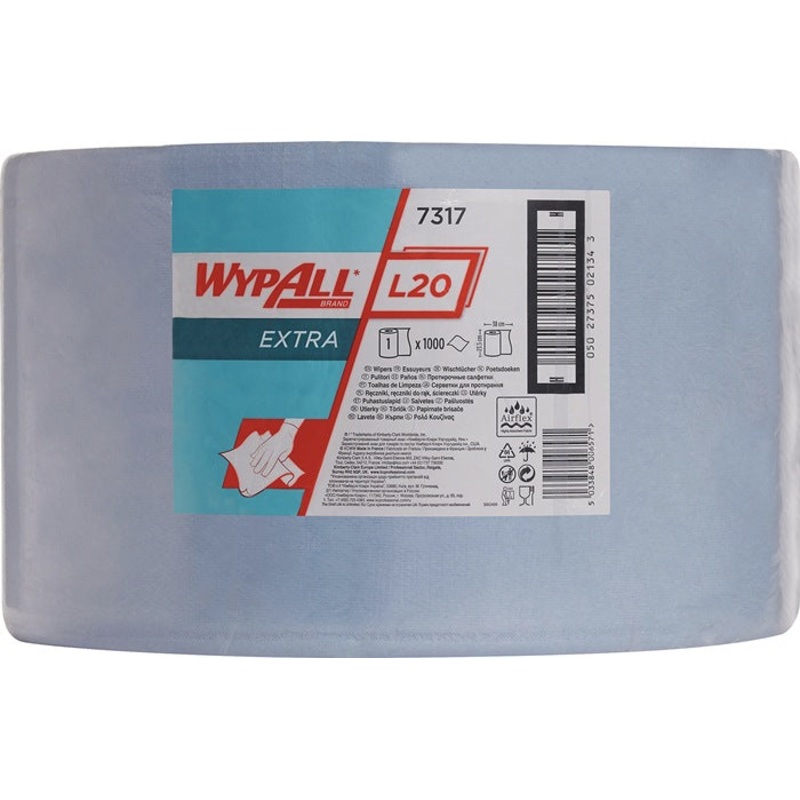 KIMBERLY-CLARK toallita WYPALL* L20 EXTRA+ 7317 L380xW235aprox. mm ( 9000469741 )