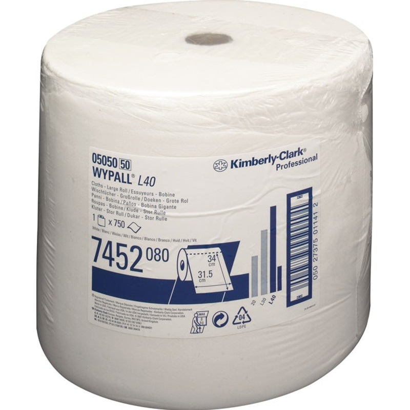 Toallita WYPALL WYPALL L40 7452 L315xW310aprox. mm ( 9000469693 )