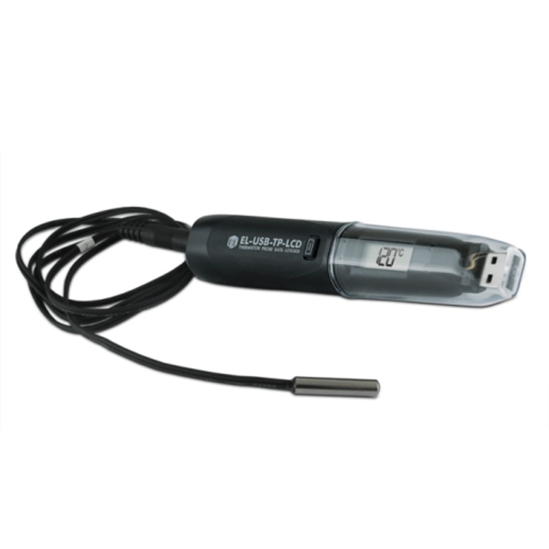 USB Thermistor Temperature Probe Logger, LCD - EL-USB-TP-LCD