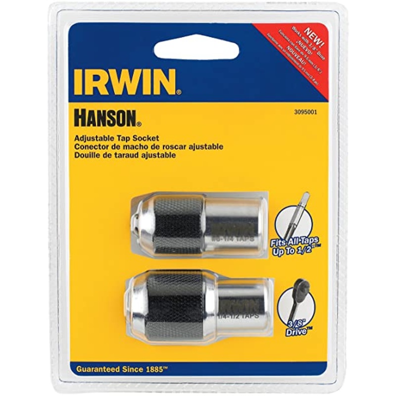 Irwin Tools 3095001 2-Piece Adjustable Tap Socket Set