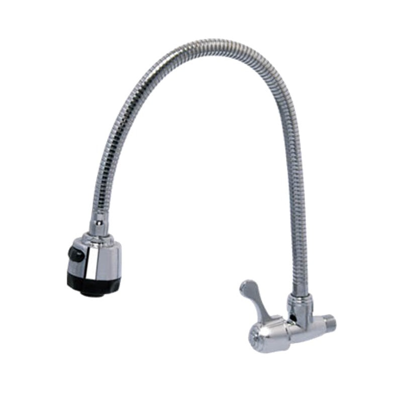 Showy Q-turn Single Lever Wall Sink Tap C/w 50cm F/spout 6053f-50 | Model : SHOWY-6053F-50