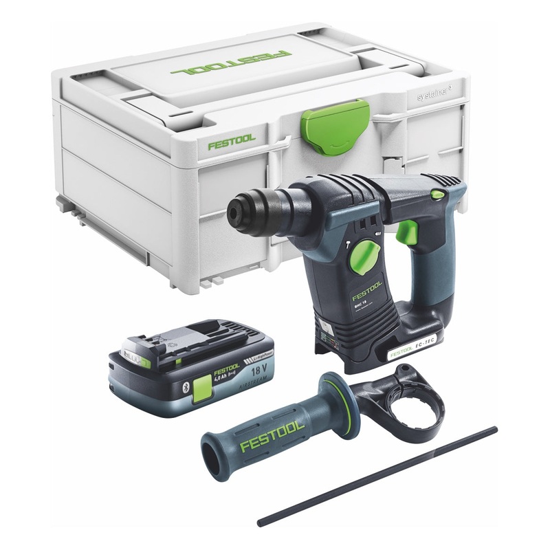 Festool BHC 18 Basic-4.0 martillo perforador a batera 18 V 25 Nm 1,8 J SDS Plus (577057) brushless + 1x batera 4,0 Ah + Systainer - sin cargador