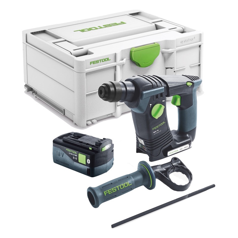 Festool BHC 18-Basic martillo perforador a batera 18 V 1,8 J SDS Plus sin escobillas + 1x batera 5,0 Ah + Systainer - sin cargador