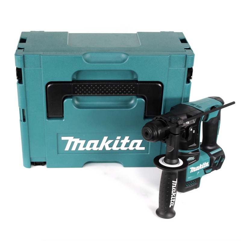 Makita DHR 171 ZJ Taladro percutor inalmbrico de 2 etapas con batera de 18 V Solo SDS Plus + Makpac - sin batera, sin cargador