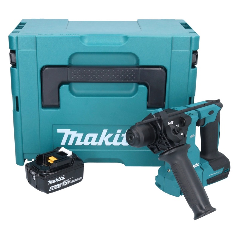 Makita DHR 183 F1J martillo perforador inalmbrico 18 V 1,7 J SDS plus sin escobillas + 1x batera 3,0 Ah + Makpac - sin cargador