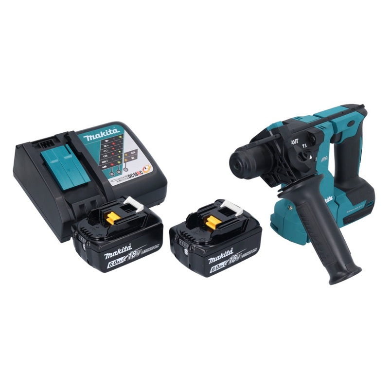 Makita DHR 183 RG martillo perforador inalmbrico 18 V 1,7 J SDS plus sin escobillas + 2x batera 6,0 Ah + cargador