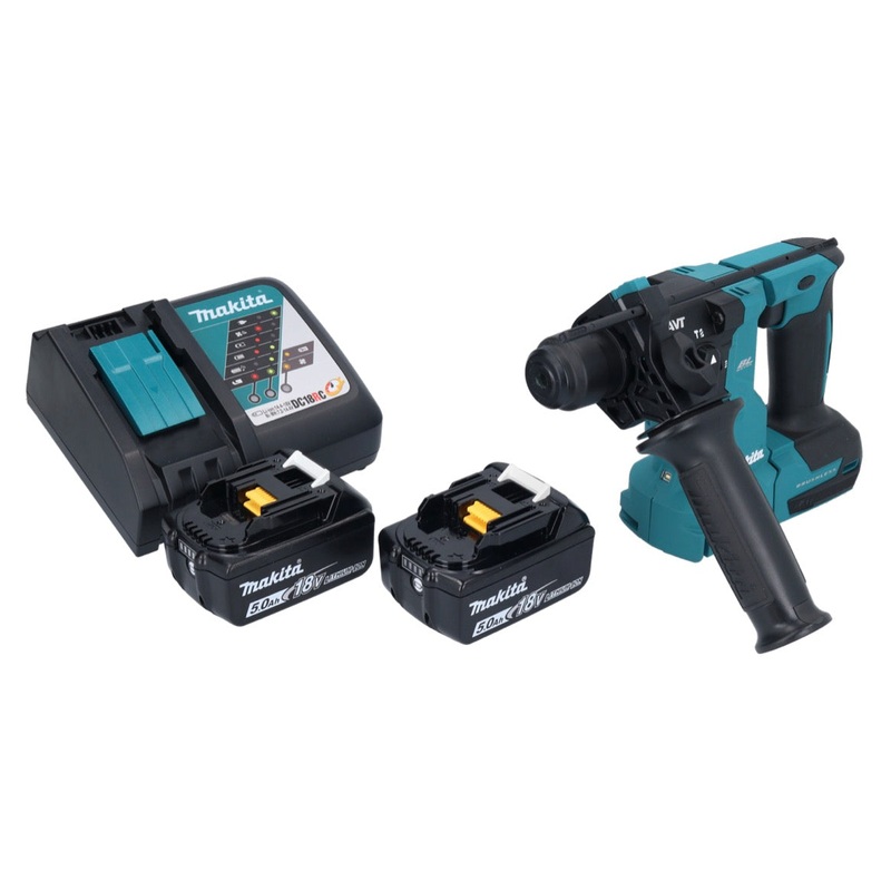 Makita DHR 183 RT martillo perforador inalmbrico 18 V 1,7 J SDS plus sin escobillas + 2x batera 5,0 Ah + cargador