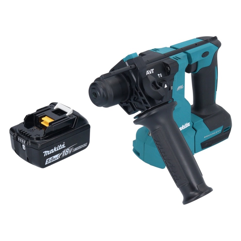 Makita DHR 183 T1 martillo perforador inalmbrico 18 V 1,7 J SDS plus sin escobillas + 1x batera 5,0 Ah - sin cargador