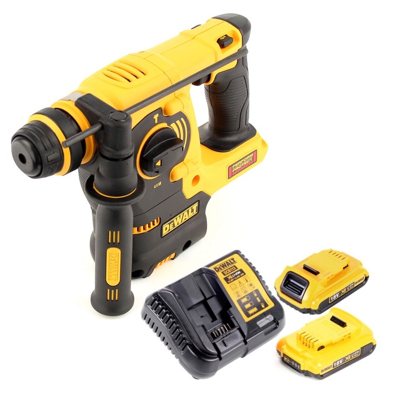 Martillo perforador combinado inalmbrico DeWalt DCH 253 D2 18 V 2,1 J SDS plus + 2x batera 2,0 Ah + cargador