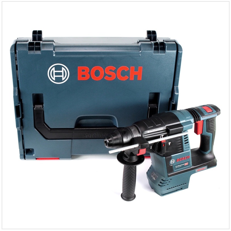 Taladro percutor inalmbrico Bosch GBH 18V-26 18V 2.6J SDS plus sin escobillas Solo + L-Boxx (0611909001) - sin batera, sin cargador
