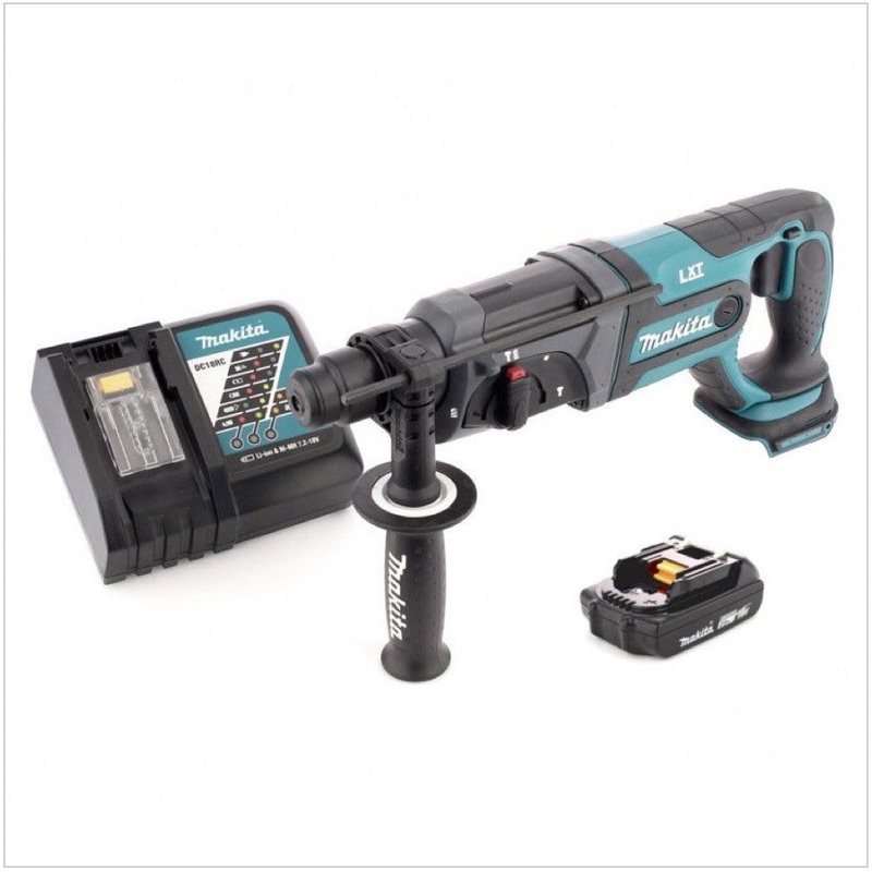 Taladro percutor inalmbrico Makita DHR 241 RA1 18 V 2,0 J SDS plus + 1x batera 2,0 Ah + cargador