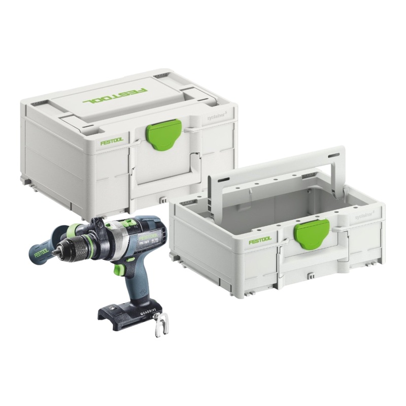 Festool TPC 18/4 I-Basic taladro percutor inalmbrico 18 V 75 Nm (575604) Sin escobillas + Systainer + Systainer ToolBox SYS3 TB M 137