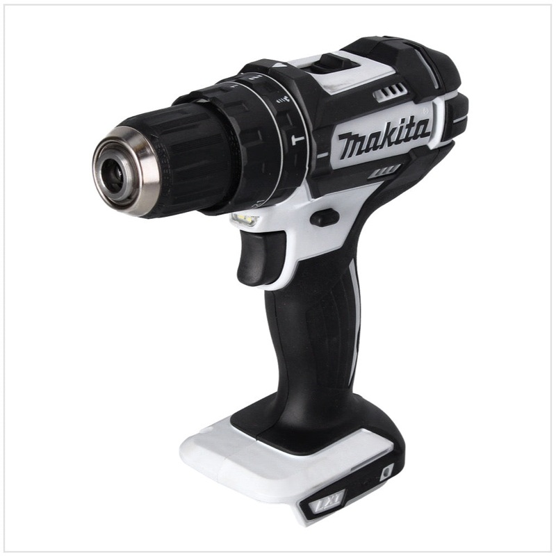 Makita DHP 482 ZW Taladro de impacto inalmbrico 18 V 62 Nm Blanco Solo - sin batera, sin cargador