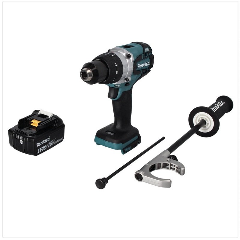Taladro de impacto inalmbrico Makita DHP 481 F1 18 V 115 Nm sin escobillas + 1x batera 3.0 Ah - sin cargador