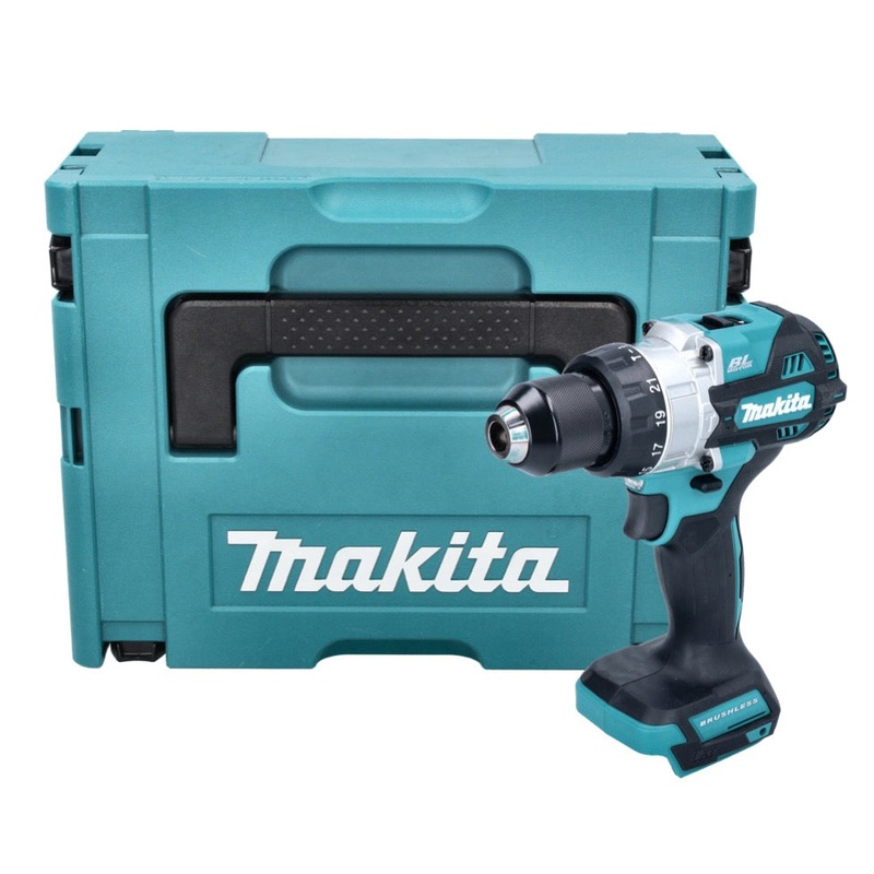Taladro percutor inalmbrico Makita DHP 486 ZJ 18 V 130 Nm Brushless + Makpac - sin batera, sin cargador