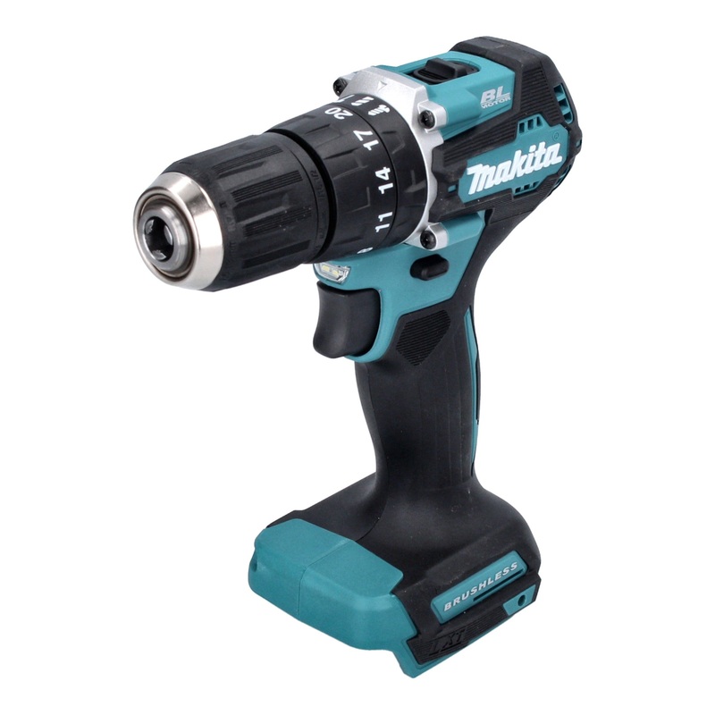 Taladro percutor inalmbrico Makita DHP 487 SF1K 18 V 40 Nm sin escobillas + 1x batera 3,0 Ah + cargador + maletn