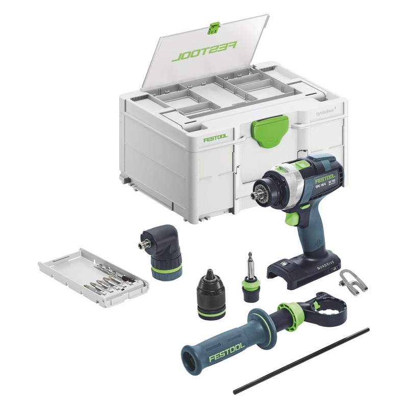 Festool TPC 18/4 I-Basic-Set taladro percutor inalmbrico 18 V 75 Nm (577625) Brushless + Systainer - sin batera, sin cargador