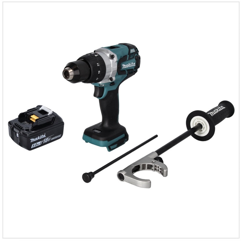 Taladro de impacto inalmbrico Makita DHP 481 T1 18 V 115 Nm sin escobillas + 1x batera 5.0 Ah - sin cargador