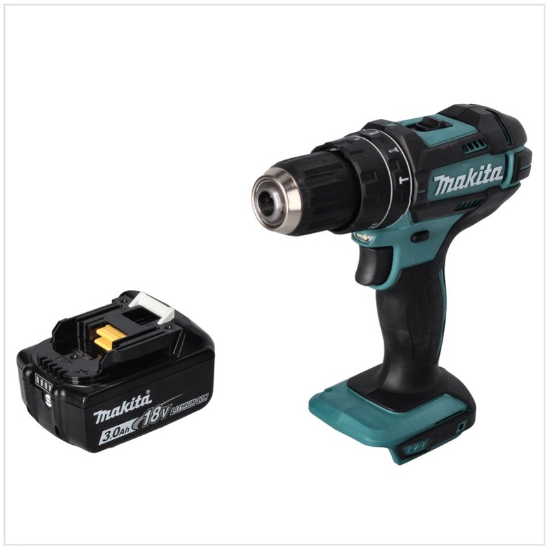 Taladro de impacto inalmbrico Makita DHP 482 F1 18 V 62 Nm + 1x batera 3.0 Ah - sin cargador