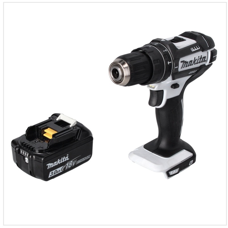 Taladro de impacto inalmbrico Makita DHP 482 F1 W 18 V 62 Nm + 1x batera 3.0 Ah - sin cargador
