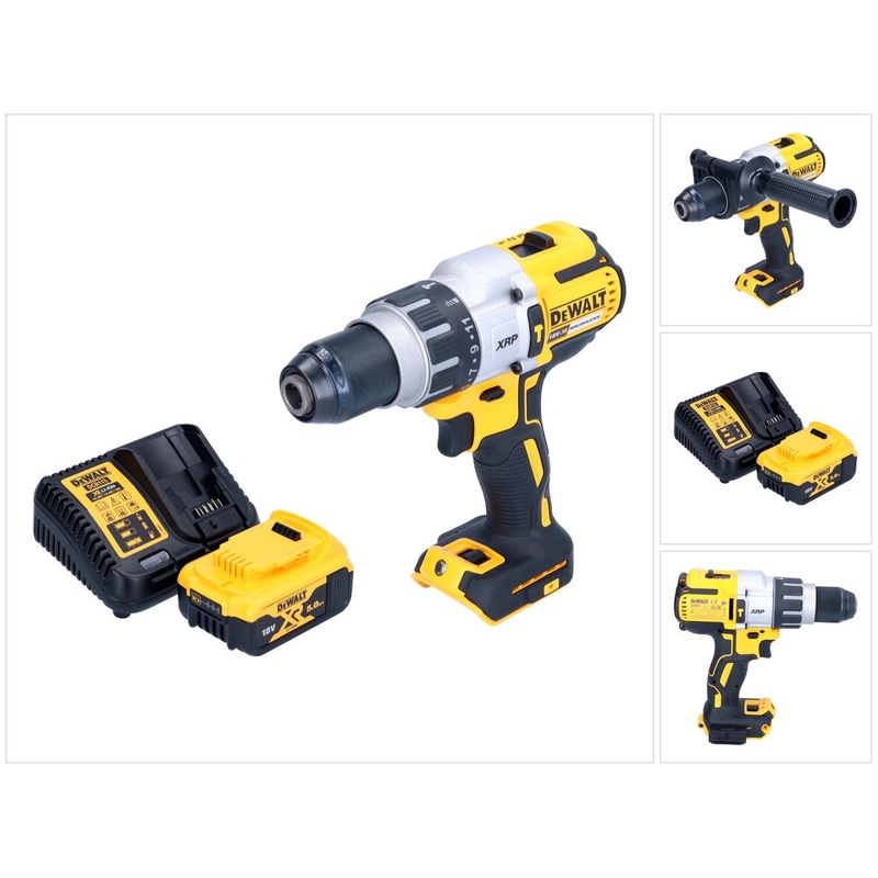 Taladro percutor inalmbrico DeWalt DCD 996 P1 18 V 95 Nm brushless + 1x batera 5.0 Ah + cargador