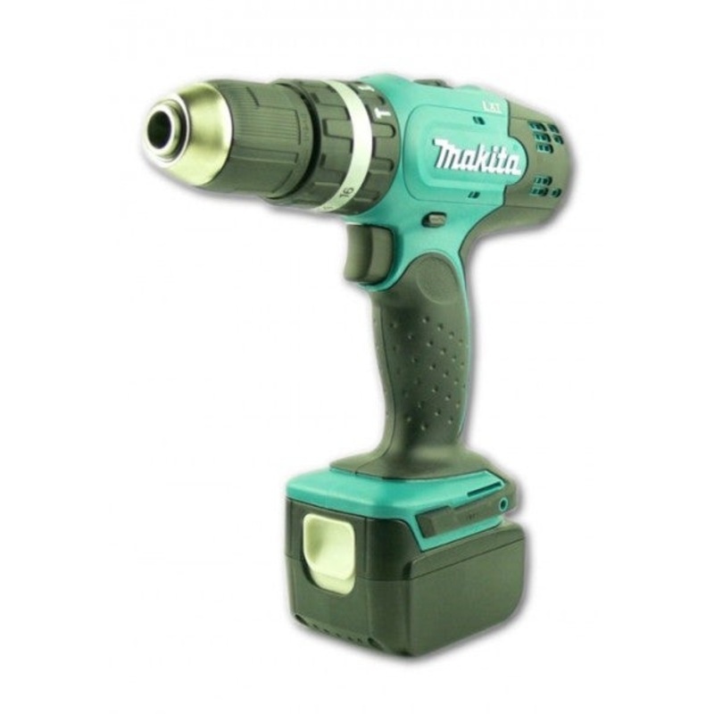 Juego de taladro percutor a batera Makita BHP 453 18 V + juego de 101 piezas + 1x batera DT + cargador DT + maletn de aluminio